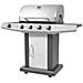Barbecue Bruciatori 4 + 1 A Gas Con Griglia Nero E Argento - Foto miniatura 1