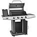 Barbecue Bruciatori 4 + 1 A Gas Con Griglia Nero E Argento - Foto miniatura 6