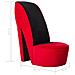 Poltrona A Forma Di Scarpa Con Tacco In Velluto Rosso - Foto miniatura 7