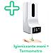 Dispenser Automatico Con Termoscanner Per Igienizzante Sanitario Mani Con Termometro Per La Misurazione Della Temperatura Con Termoscanner - Foto miniatura 1
