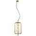 Pendente A Sospensione Moderno Dorato A 3 Luci Con Oro, Paralume Bianco, G9 - Foto miniatura 2