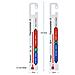 Twin Pack Frigorifero Congelatore Termometro Confezione Con Colori Codificati Frigorifero Cassaforte Zone Di Temperatura - Ideale Congelatore E Frigorifero Termometro Di Temperatura Pacchetto - Foto miniatura 2