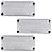 3 X Pedale Pro 1590g Stile 100x50x25mm Di Alluminio Del Metallo Stomp Box Caso Di Recinzione Di Effetto Della Chitarra - Foto miniatura 1