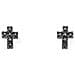 Orecchini Da Donna In Argento Con Zirconi Croce Orcrzn - Foto miniatura 1