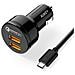 Caricabatteria Da Auto Aukey 1.2 Porte (usb Tipo A) Con Ricarica Rapida 3.0 Cc-t8 Nero - Foto miniatura 1