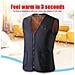 Gilet Riscaldato 5 Zone Di Riscaldamento Nero /grigio M - Foto miniatura 4