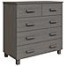Credenza Grigio Chiaro 79x40x80 Cm In Legno Massello Di Pino - Foto miniatura 2