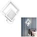 Applique Led Forma Di Rombo In Vetro Da Parete Luce Bianca Lampada 12 W - Foto miniatura 1