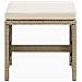 Set Da Pranzo Per Giardino 9pz Con Cuscini In Polyrattan Beige - Foto miniatura 6