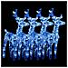 Renne Di Natale 4 Pz Blu 160 Led In Acrilico - Foto miniatura 2