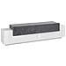Mobile Porta Tv Teo, Credenza Bassa Da Soggiorno, Base Porta Tv, 100% Made In Italy, Cm 200x45h52, Bianco Lucido E Ardesia - Foto miniatura 2