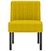 Sedia Pantofola Gialla In Velluto - Foto miniatura 3