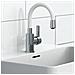 Miscelatore per Lavabo FLEXO Bianco Cromato - Foto miniatura 1