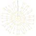 Illuminazioni Di Natale Galassia 140 Led 8pz Bianco Caldo 17 Cm - Foto miniatura 2