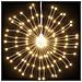 Illuminazioni Di Natale Galassia 140 Led 8pz Bianco Caldo 17 Cm - Foto miniatura 3