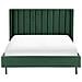Letto Matrimoniale Velluto Verde Scuro 140 X 200 Cm Villette - Foto miniatura 7