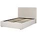 Letto Contenitore Tessuto Vion 140 X 200 Cm Beige - Foto miniatura 4