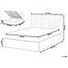 Letto Contenitore Tessuto Vion 140 X 200 Cm Beige - Foto miniatura 7
