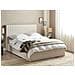 Letto Contenitore Tessuto Vion 140 X 200 Cm Beige - Foto miniatura 1