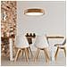 Lampada A Soffitto Eveline - Marrone - Legno, Vetro - 47x47x8 Cm - Foto miniatura 2