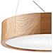 Lampada A Soffitto Eveline - Marrone - Legno, Vetro - 47x47x8 Cm - Foto miniatura 4