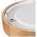 Lampada A Soffitto Eveline - Marrone - Legno, Vetro - 47x47x8 Cm - Foto miniatura 5