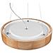 Lampada A Soffitto Eveline - Marrone - Legno, Vetro - 47x47x8 Cm - Foto miniatura 6