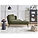 Chaise Longue Versione Sinistra Artheze Tessuto Verde Scuro - Foto miniatura 1