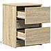 Comodini Con Luci Led 2pz Rovere Sonoma In Legno Multistrato - Foto miniatura 2