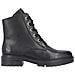 Black Casual Closed Ladies Mid Height Boots Stivaletti Pelle Scarpe Donna Nero Eu 36, Z2841-00 - Foto miniatura 3