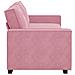 Divano a 3 Posti rosa 180 cm in Velluto - Foto miniatura 2