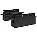 Set Divani Da Giardino Con Cuscini 7pz Nero Polyrattan - Foto miniatura 2
