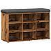 Panca Porta Scarpe Legno Antico 82x32x50 Cm Legno Multistrato - Foto miniatura 2