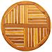 Piano Per Tavolo 70x2 Cm Rotondo In Legno Massello Di Acacia - Foto miniatura 1