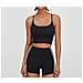 Set Di Leggings E Reggiseno Sportivo Incrociato Black L - Foto miniatura 1