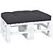 Cuscino Per Pallet Antracite 120x80x12 Cm In Tessuto - Foto miniatura 3