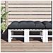 Cuscino Per Pallet Antracite 120x80x12 Cm In Tessuto - Foto miniatura 1