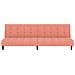 Lusso Casadino -  Divano Letto A 2 Posti Rosa In Velluto - Foto miniatura 3