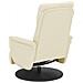 Poltrona Reclinabile con Poggiapiedi Crema in Similpelle - Foto miniatura 5