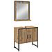 Set di armadietti da bagno 3 pezzi in rovere artigianale in legno ingegnerizzato - Foto miniatura 6
