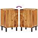 Armadio da bagno  38x33,5x58 cm in legno massello di acacia - Foto miniatura 9