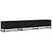 Mobile TV Rovere nero 240 x 35 x 41 cm Legno multistrato - Foto miniatura 1