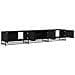 Mobile TV Rovere nero 240 x 35 x 41 cm Legno multistrato - Foto miniatura 5