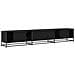 Mobile TV Rovere nero 240 x 35 x 41 cm Legno multistrato - Foto miniatura 8