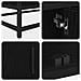 Mobile TV Rovere nero 240 x 35 x 41 cm Legno multistrato - Foto miniatura 9