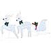 Renne LED 5 pcs Argento Tessuto - Foto miniatura 5