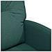 Sedie da Pranzo con Ruote 2 pcs Verde scuro 57 x 67 x 95 cm - Foto miniatura 7