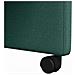 Sedie da Pranzo con Ruote 2 pcs Verde scuro 57 x 67 x 95 cm - Foto miniatura 9