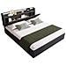 Letto Matrimoniale Con Testiera Contenitore, Prese Usb E Spazio Archiviazione Integrato - Foto miniatura 1