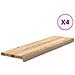 Gradini 4 pz 90x25x2 cm in Rovere Massello Non Trattato - Foto miniatura 1